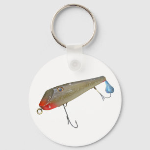Vintage-Fischmaster Jerry Sylvester Flaptail-Köder Schlüsselanhänger