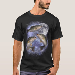 Vintage Fish Mitternacht 90er Grafik 90er Ozean Wi T-Shirt