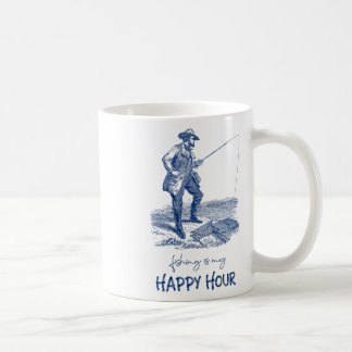 Vintage Fishing Is My Happy Hour For Anglers  Kaffeetasse