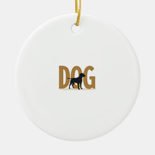 Vintage Fitness Lifestyle Husky Workout Hund Carto Keramik Ornament