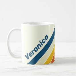 Vintage Five Stripes with Name Kaffeetasse