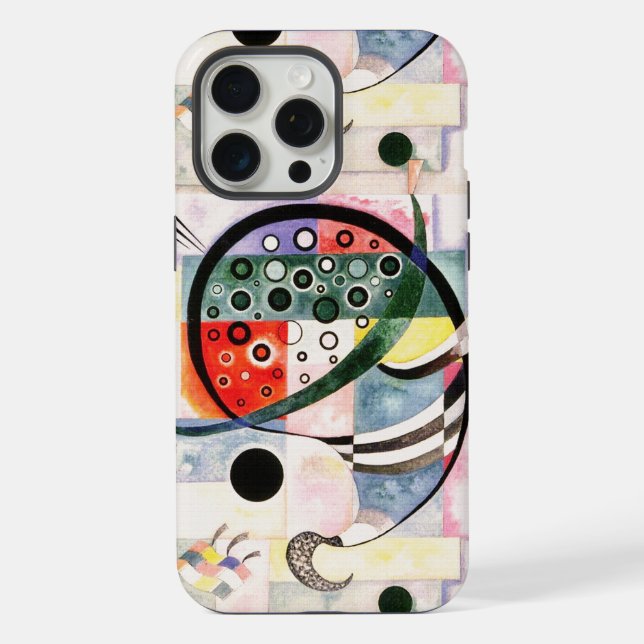 Vintage Fixed -  Kandinsky Abstrakte Kunst iPhone Hülle (Rückseite)