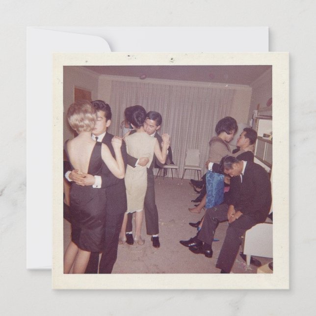 Vintage Flachnotierkarte "Langsames Tanzen" (Vorderseite)