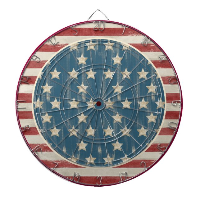 Vintage Flag-Dart-Karte Dartscheibe (vorne)