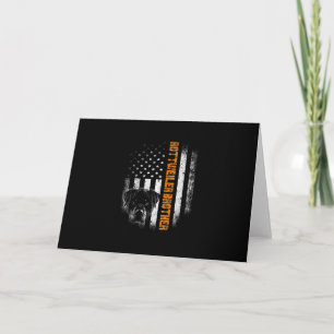 Vintage Flag funny Dog Rottweiler Brother Best Dankeskarte