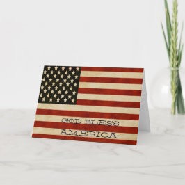 Vintage Flag GIFTS Karte