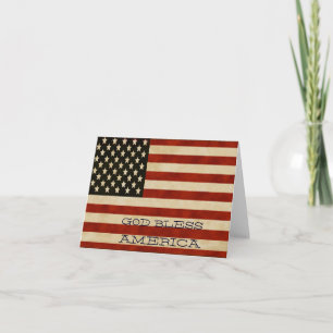 Vintage Flag GIFTS Karte