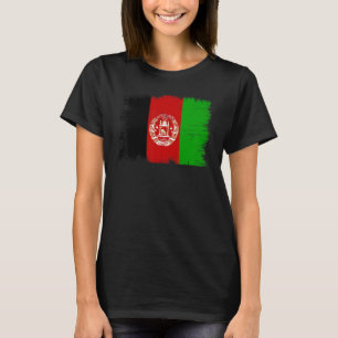 Vintage-Flagge Afghanistan Afghanischer Unabhängig T-Shirt