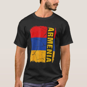 Vintage-Flagge Armeniens Liebe Dein Land T-Shirt