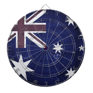 Vintage Flagge Australien Dartscheibe
