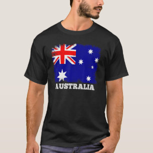 Vintage-Flagge Australien Land Retro-Flagge Austra T-Shirt