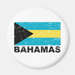 Vintage Flagge Bahamas Magnet