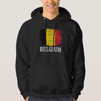 Vintage-Flagge Belgien für Belgier Hoodie