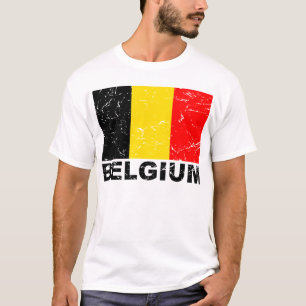 Vintage Flagge Belgiens T-Shirt
