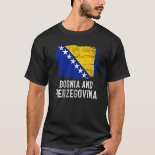 Vintage-Flagge Bosnien und Herzegowina für bosnisc T-Shirt