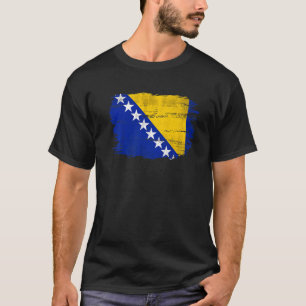 Vintage Flagge Bosniens und Herzegowinas für Bosni T-Shirt