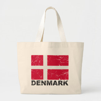 Vintage Flagge Dänemarks Jumbo Stoffbeutel
