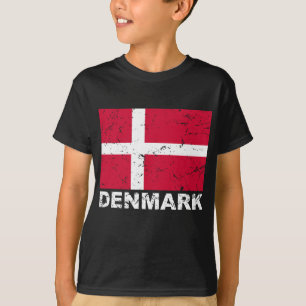 Vintage Flagge Dänemarks T-Shirt
