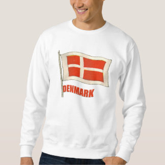 Vintage Flagge Dansk Dänemarks lockert Geschenke Sweatshirt