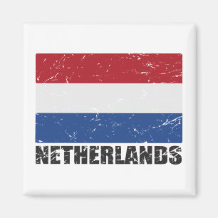 Vintage Flagge der Niederlande Magnet