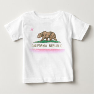 Vintage Flagge der Republik Kalifornien Baby T-shirt