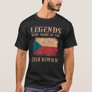 Vintage-Flagge der Tschechischen Republik T-Shirt