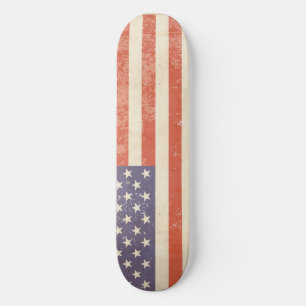 Vintage Flagge der USA - Skateboard