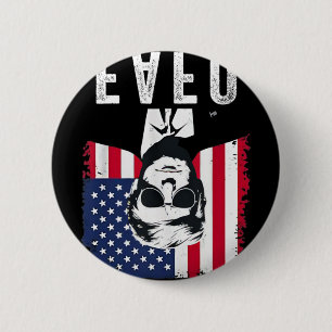 Vintage-Flagge der USA Trump Fafo Patriotisch Retr Button