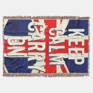 Vintage Flagge des Vereinigten Königreichs "Anführ Decke