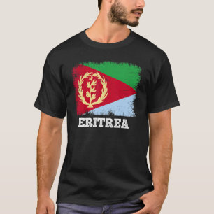 Vintage-Flagge Eritrea Land Retro-Flagge Eritreisc T-Shirt