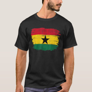 Vintage Flagge Ghanas für Ghanaisch T-Shirt