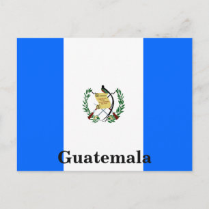 Vintage Flagge Guatemalas Tourismus Postkarte
