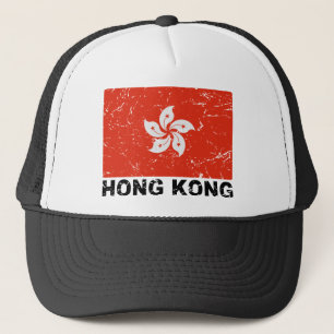 Vintage Flagge Hongs Kong Truckerkappe