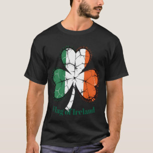 Vintage-Flagge Irlands Shamrock – St. P feiern T-Shirt