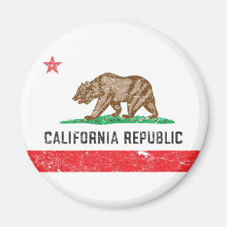Vintage Flagge Kaliforniens Magnet