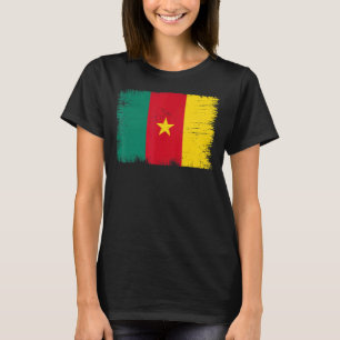 Vintage-Flagge Kamerun Kamerunischer Unabhängigkei T-Shirt