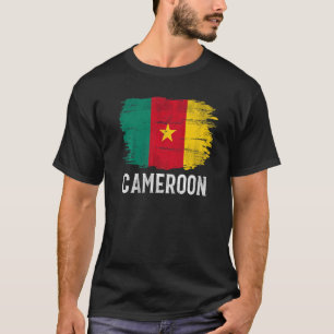 Vintage Flagge Kameruns für Kamerun T-Shirt