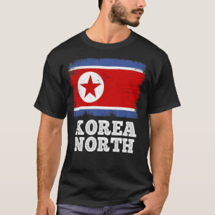 Vintage Flagge Korea Nordland Rückzugsflagge Nordn T-Shirt
