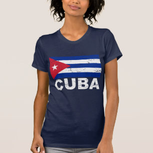 Vintage Flagge Kubas T-Shirt