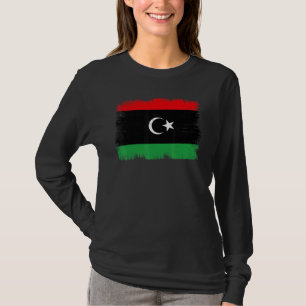 Vintage-Flagge Libyens Libyscher Unabhängigkeitsta T-Shirt