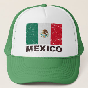 Vintage Flagge Mexikos Truckerkappe