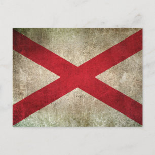 Vintage Flagge Nordirlands mit Abnutzungseffekten Postkarte