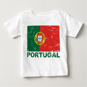Vintage Flagge Portugals Baby T-shirt