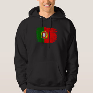 Vintage-Flagge Portugals für Portugiesen Hoodie