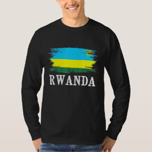 Vintage Flagge Ruandas I. Liebe Ruanda T-Shirt