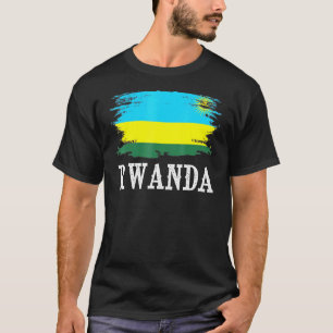 Vintage Flagge Ruandas I. Liebe Ruanda T-Shirt