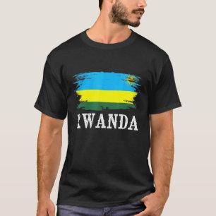 Vintage Flagge Ruandas I. Liebe Ruanda T-Shirt