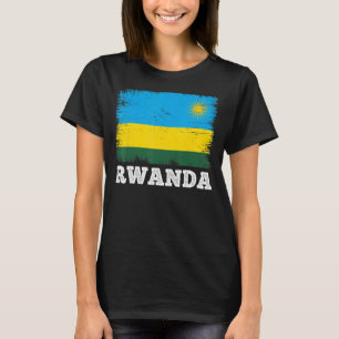 Vintage Flagge Ruandas Land Retro Flag Ruanda T-Shirt