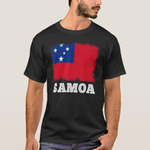 Vintage Flagge Samoa Landesflagge Samoa T-Shirt