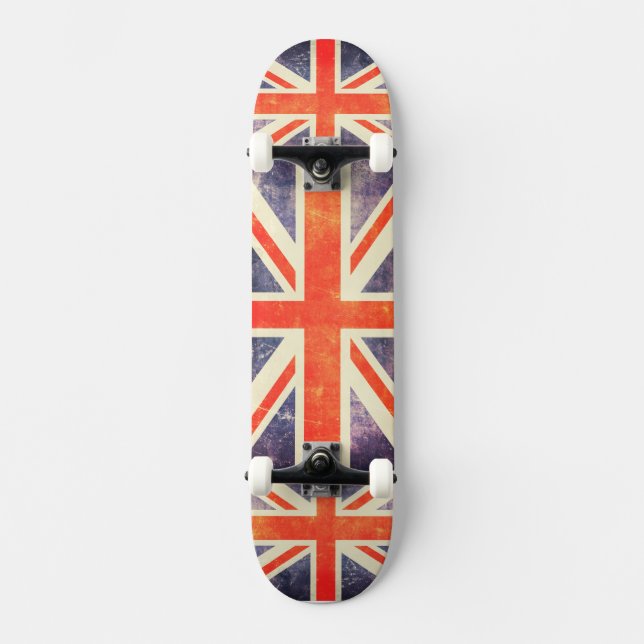 Vintage Flagge Skateboard (Vorderseite)